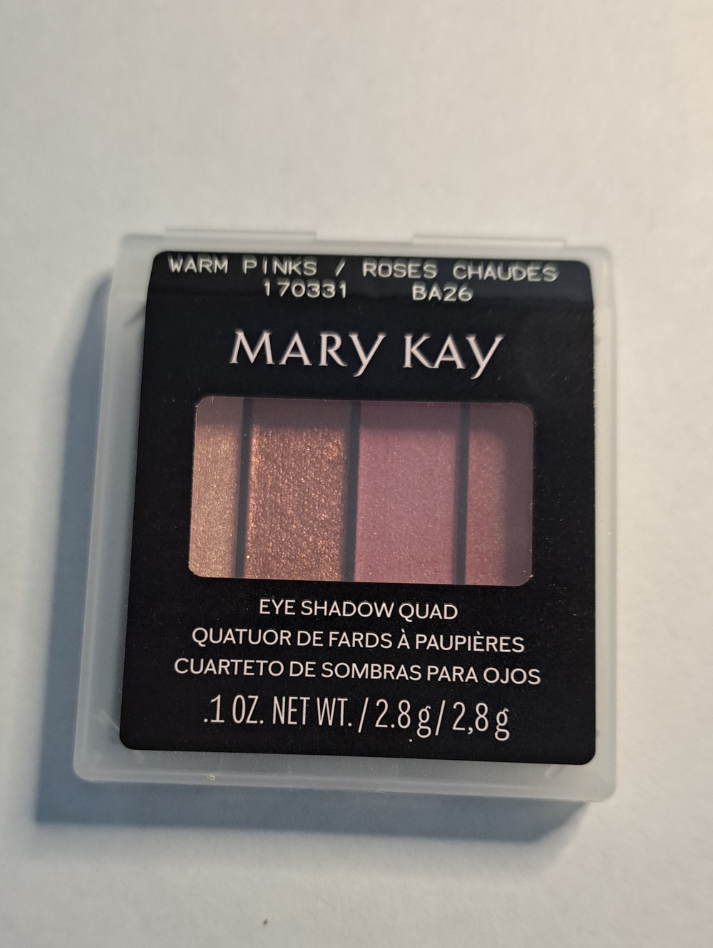 Mary Kay Warm Pinks Eyeshadow Quad — Shimmering Rose & Mauve Set